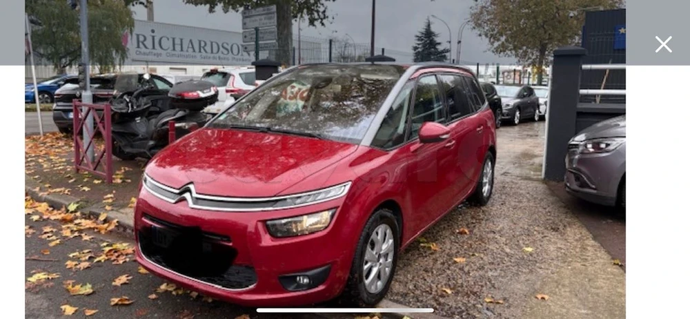 Carte voiture Citroen C4