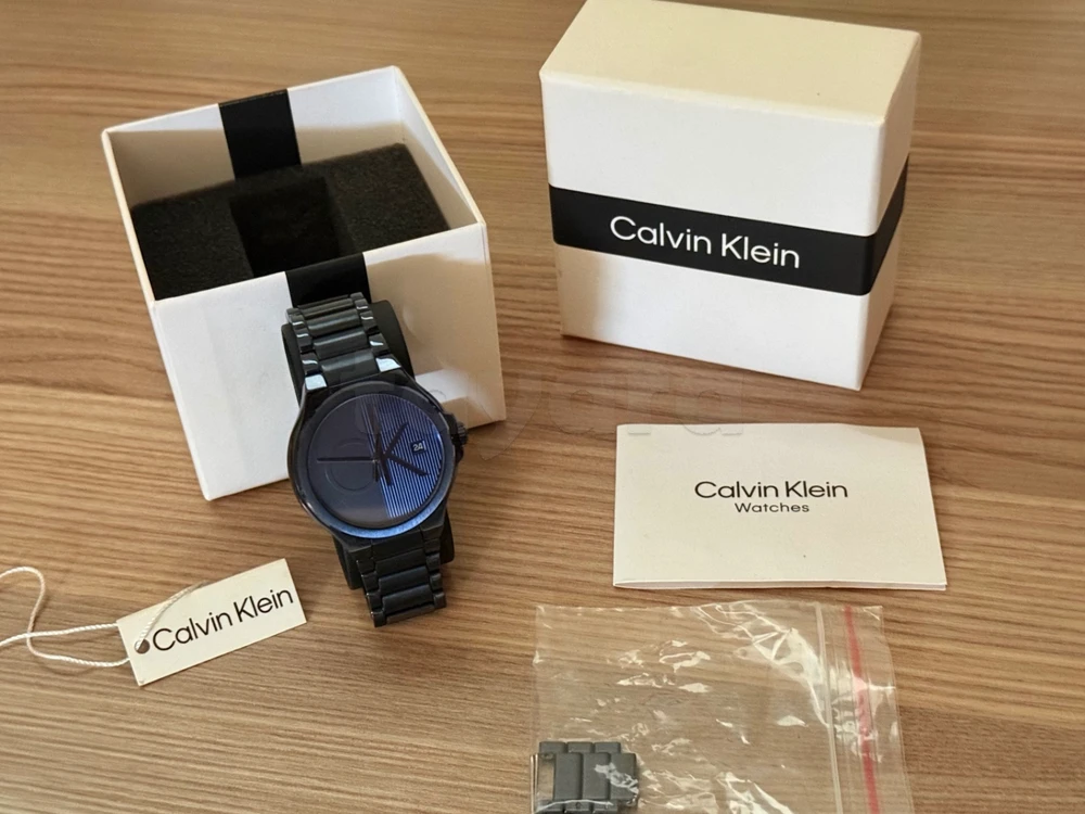Calvin Klein Homme – Deep Navy Blue / Black Effect 🖤💙 | Full Set | État Excellent