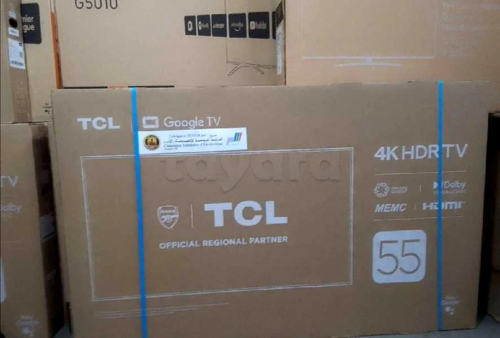 Téléviseur TCL 55" smart Android 11.0 sans cadre 4k Frameless HDR10 model 2025