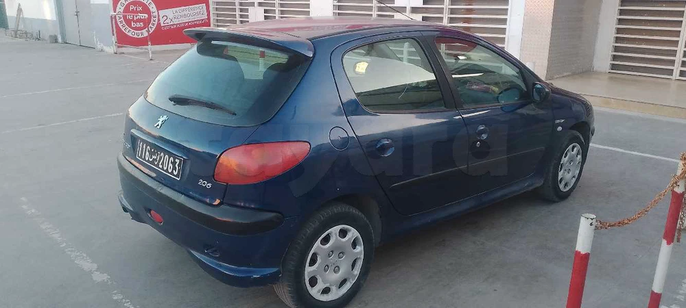 Carte voiture Peugeot 206