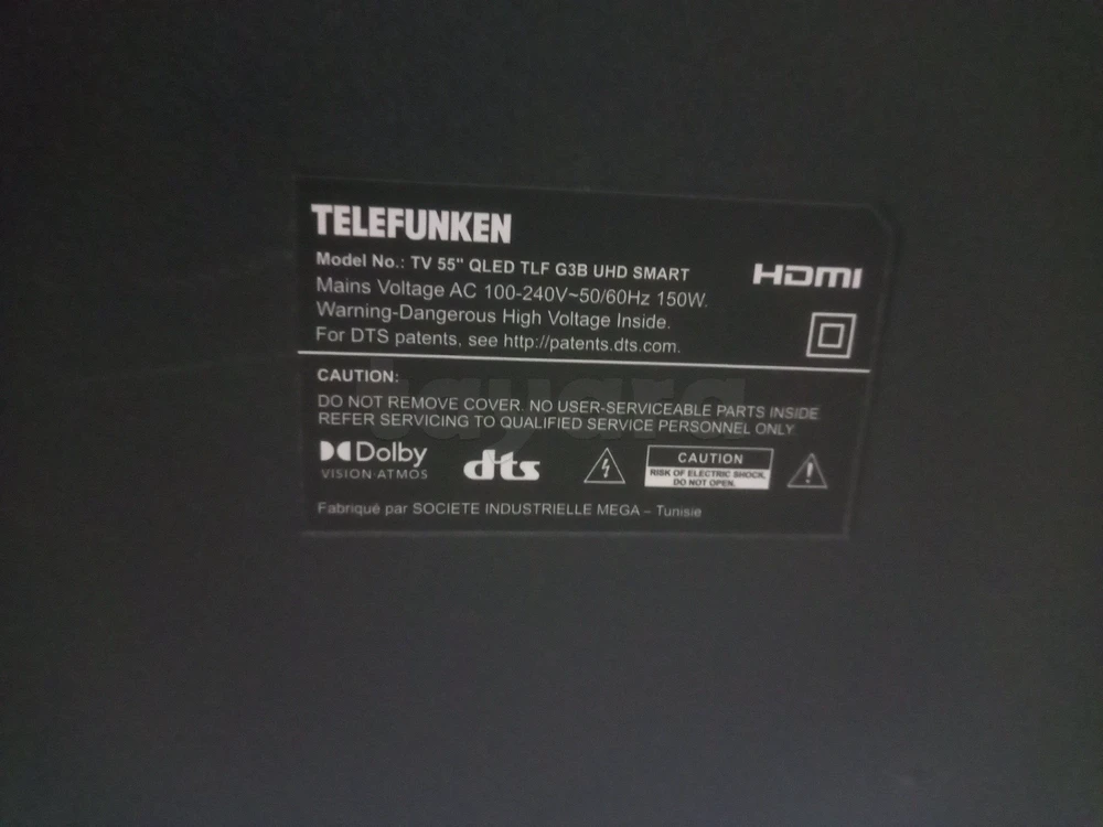 Tv telefunken qled 55" bon etat a vendre