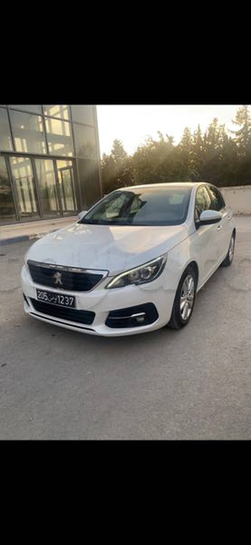 Carte voiture Peugeot 308