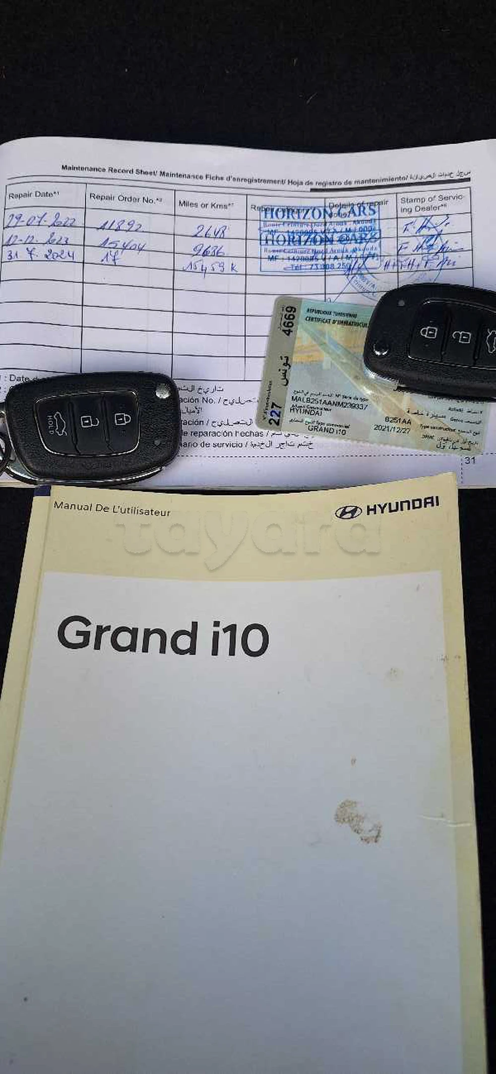 Carte voiture Hyundai i10