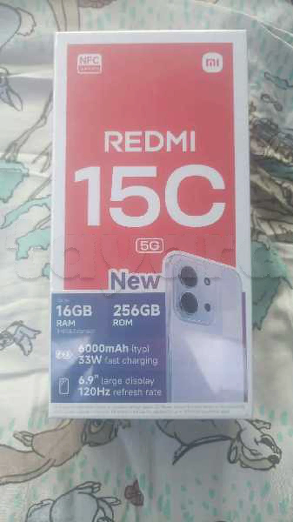 Redmi 15 c 5G 256/8+8 cacheté paquet fermé avec facture