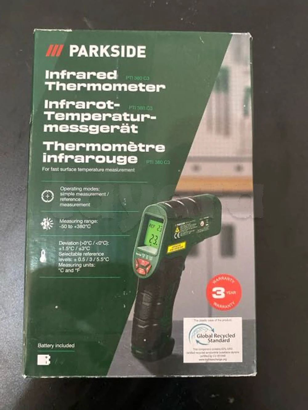 thermomètre infrarouge Parkside
