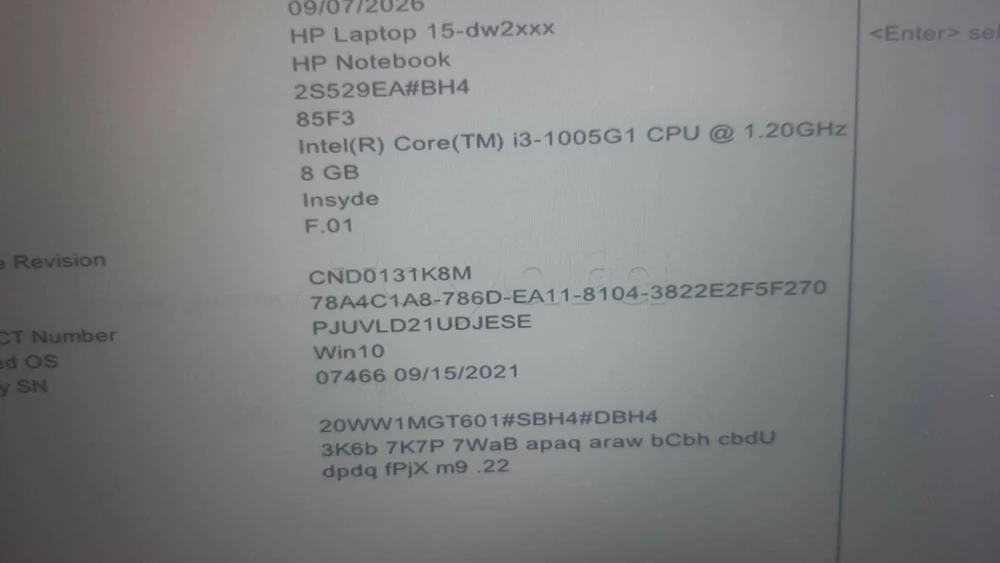 HP 15 I3 10ieme
