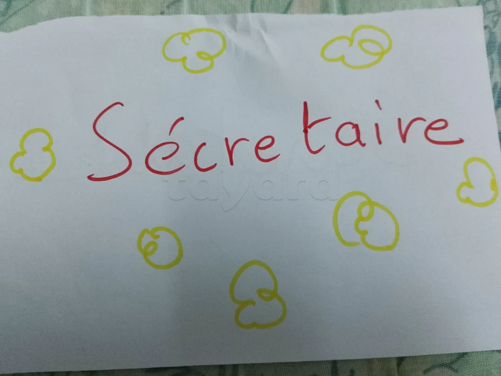 Poste actuel secrétaire