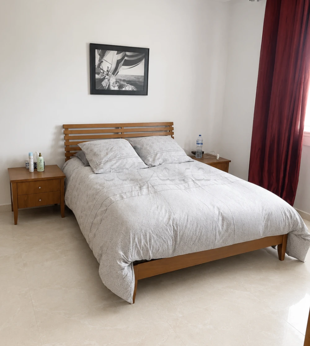 Chambre à coucher en bois frêne