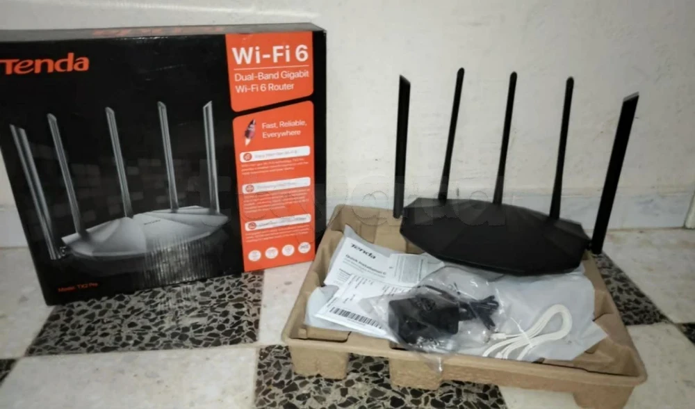 Routeur Double Bande TENDA TX2 Pro 300 Mbps Wi-Fi 6 WAN/LAN