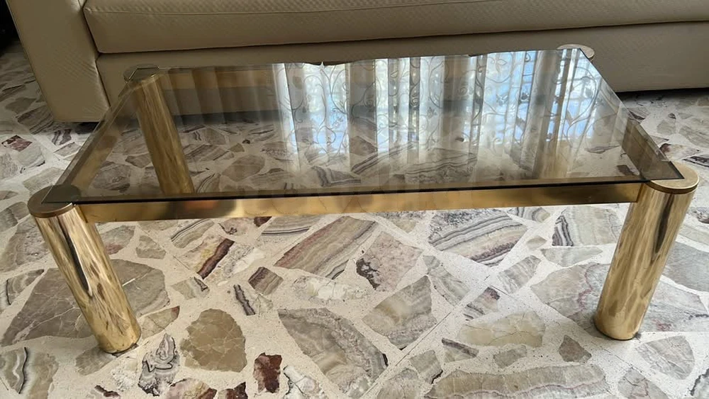 Table basse en verre