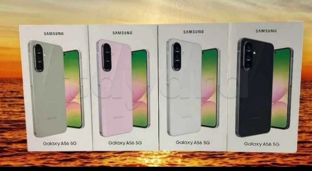 Samsung A56 5G Paquet fermé, validé✅
➖8/128 =1090 dt
➖8/256 =1190 dt
➖Couleur:Noir/Gris/Rose/Vert 
⏩dispo à Ariana/Tunis centre ville 53137076
🚛Livraison sur tout la Tunisie 🚚🇹🇳
⛔Echange :Non