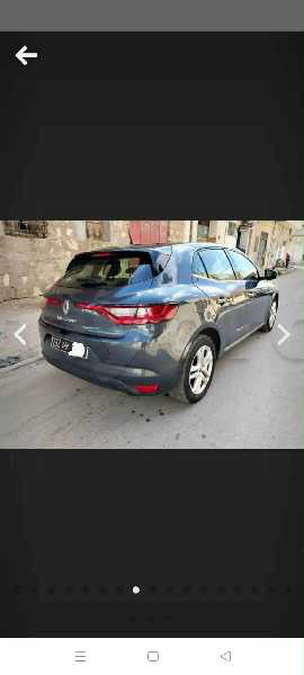 Carte voiture Renault Megane