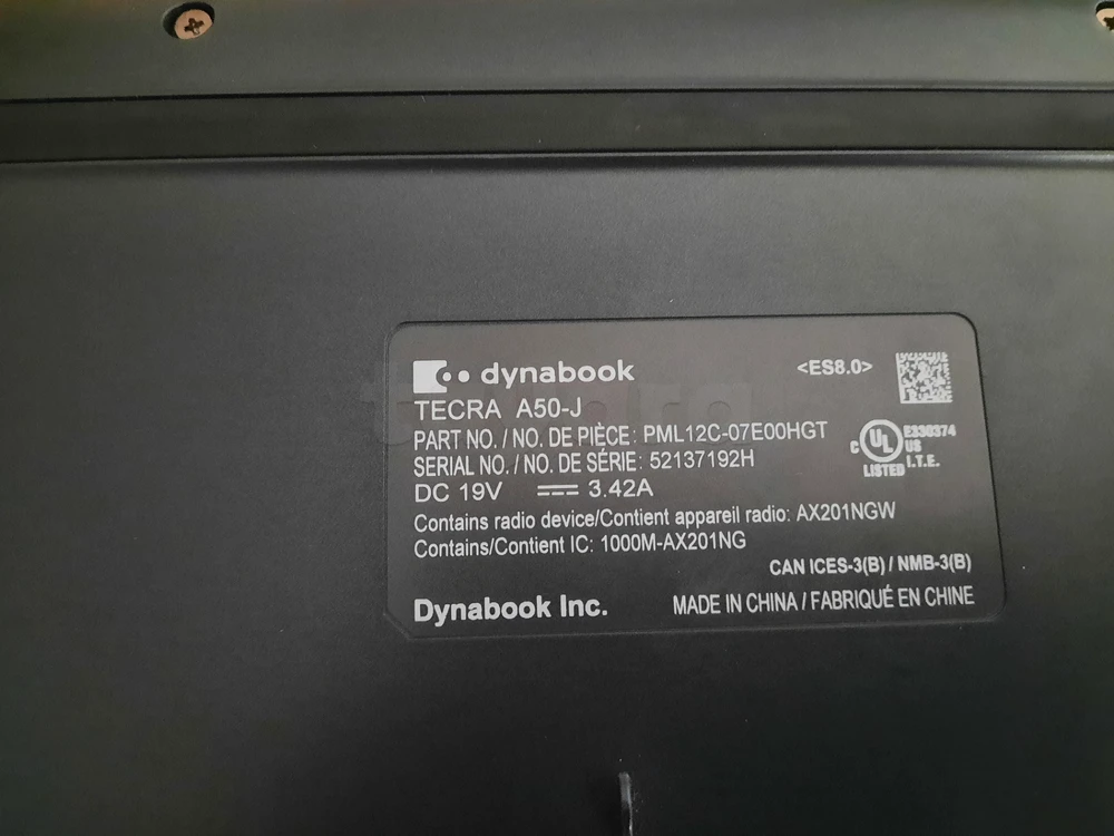 TOSHIBA dynabook Core i7 12eme Gen 16G-256G SSD