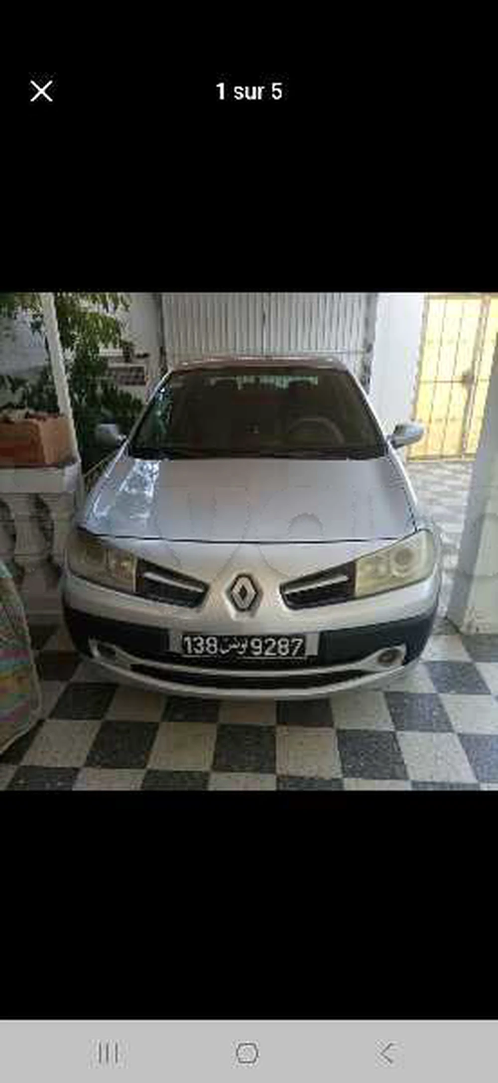 Carte voiture Renault Megane