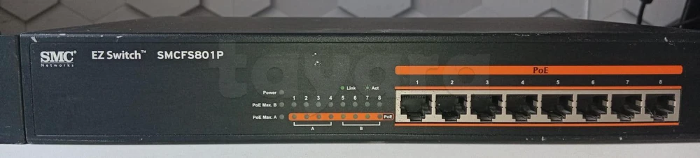 Switch Réseau PoE SMC Networks 8 Ports Fast Ethernet