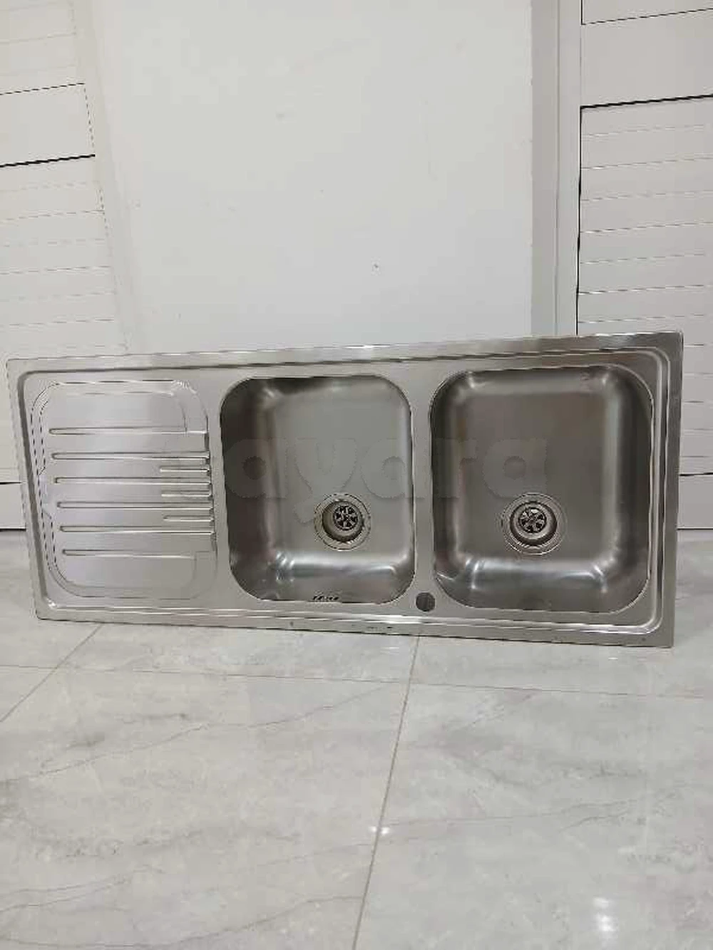 évier cuisine inox double importé