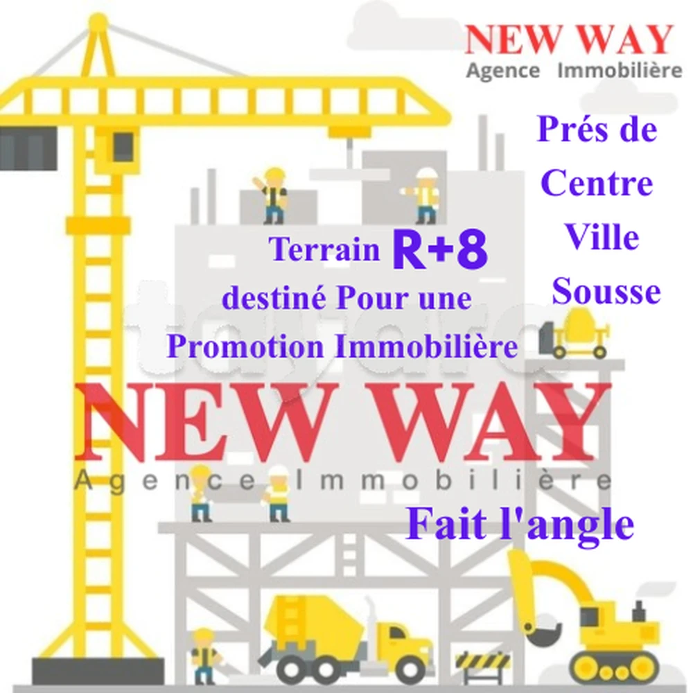 Terrain Fait l'angle à Sousse, destiné Pour une Promotion Immobilière Prés de Centre Ville
