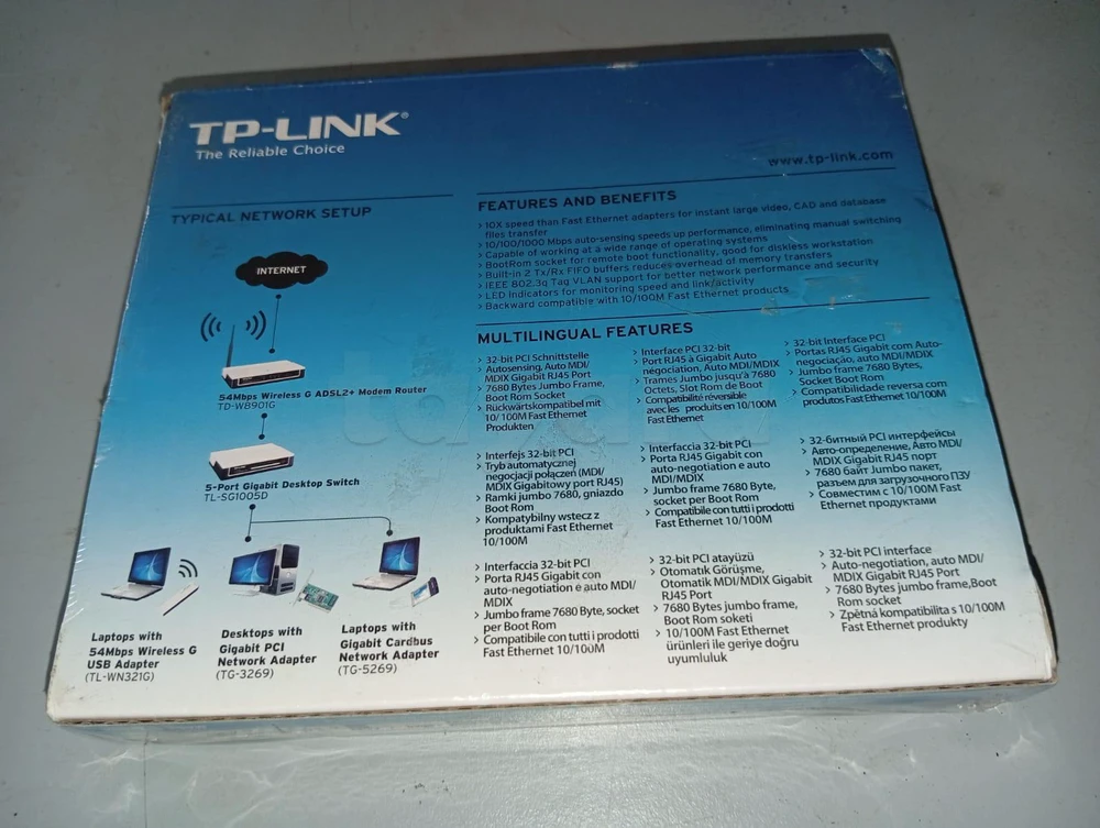 Carte Réseau TP-Link TG-3269 Gigabit PCI Adapter – Idéal PC de Bureau