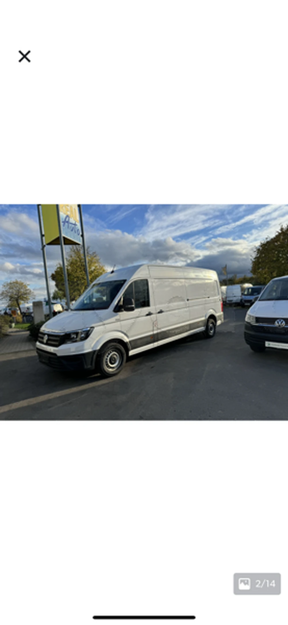 Carte voiture Volkswagen Crafter