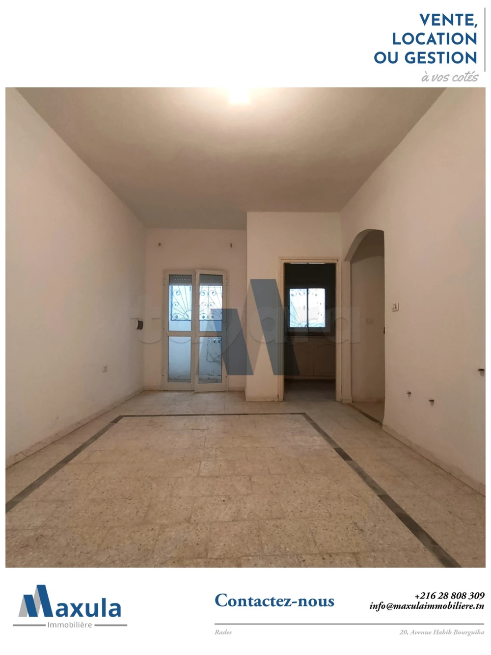 À VENDRE IMMEUBLE DE RAPPORT R+2 À RADES PLAGE