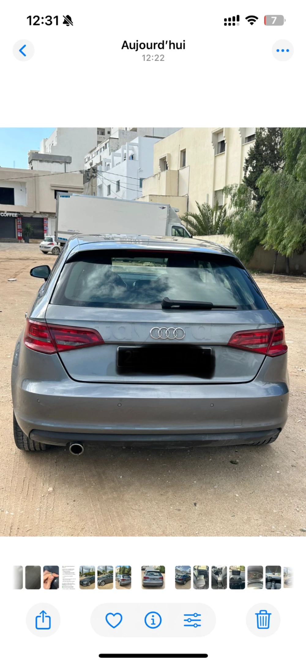 Carte voiture Audi A3