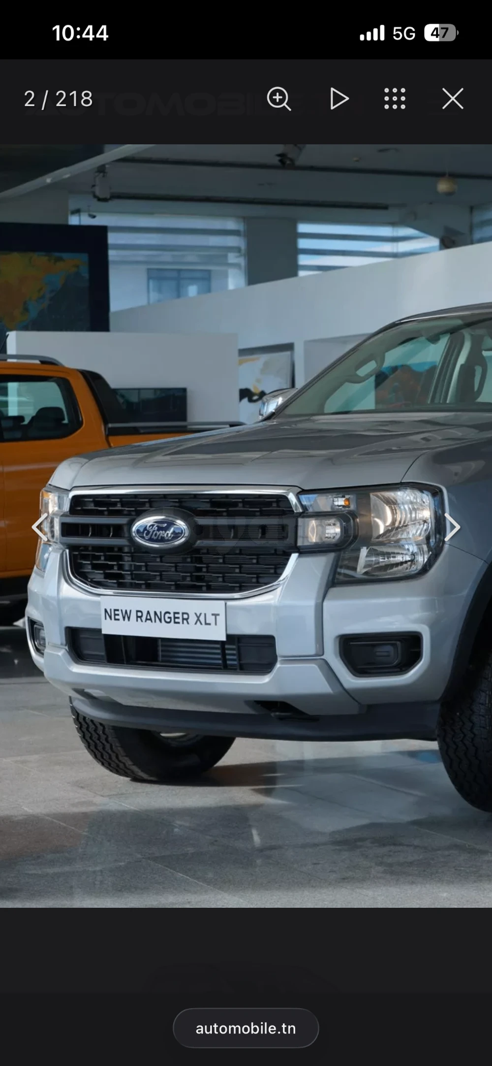 Carte voiture Ford Ranger