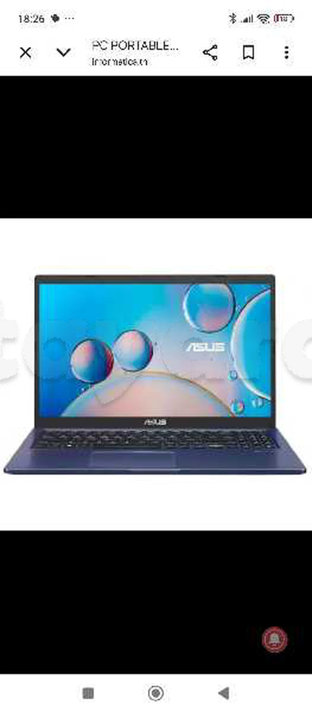 pc portable asus en bonne état à vendre