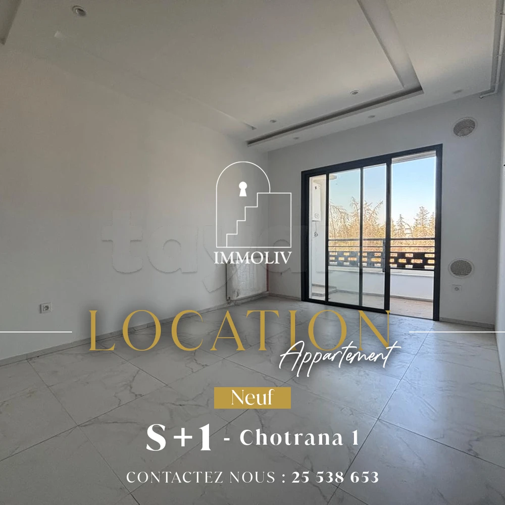 A louer un Appt S1 neuf à Chotrana 1
