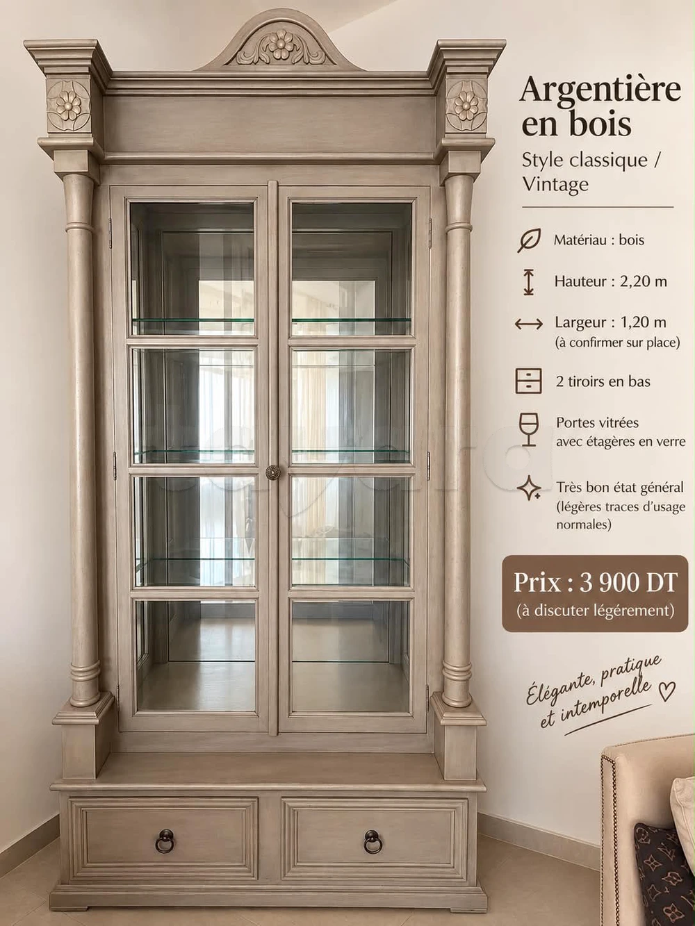 Argentiere en bois