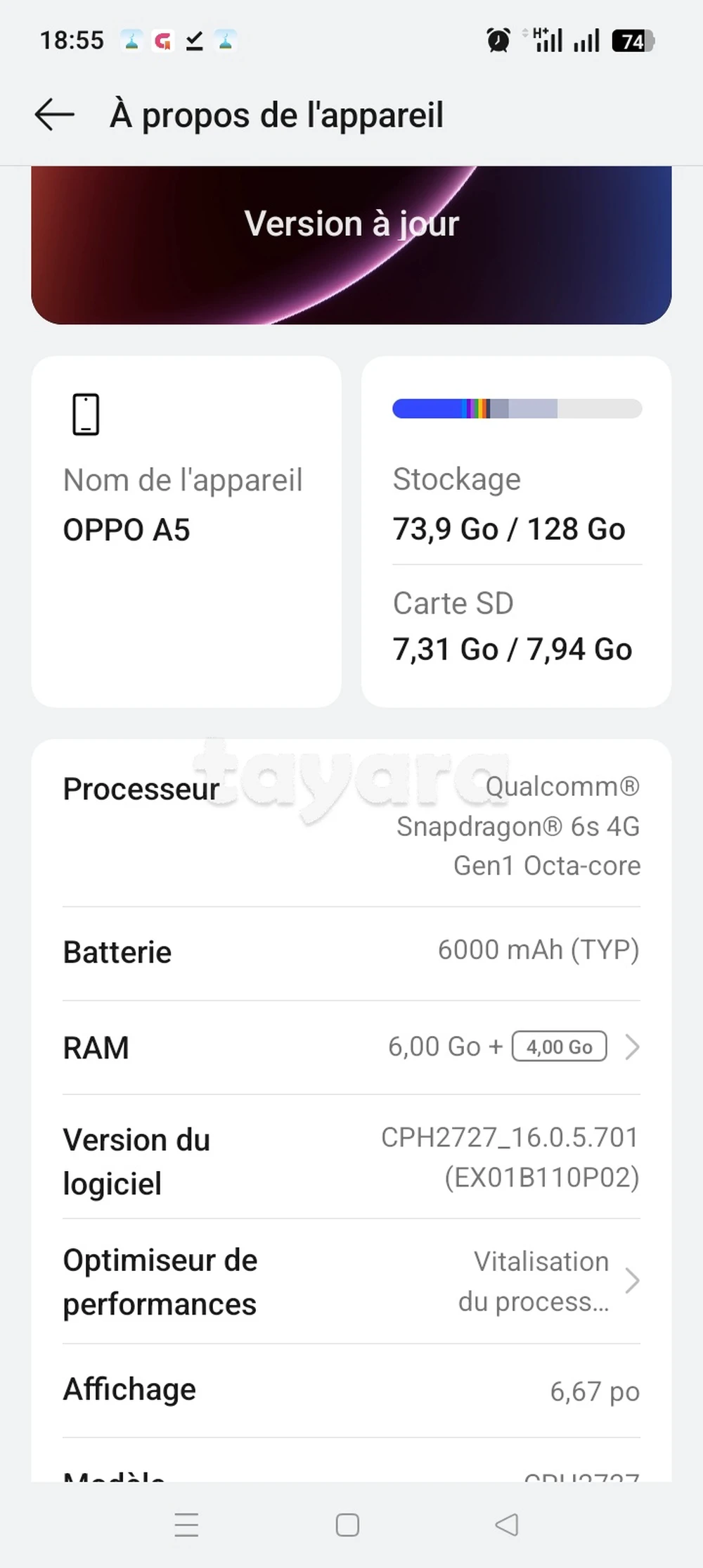 OPPO A5