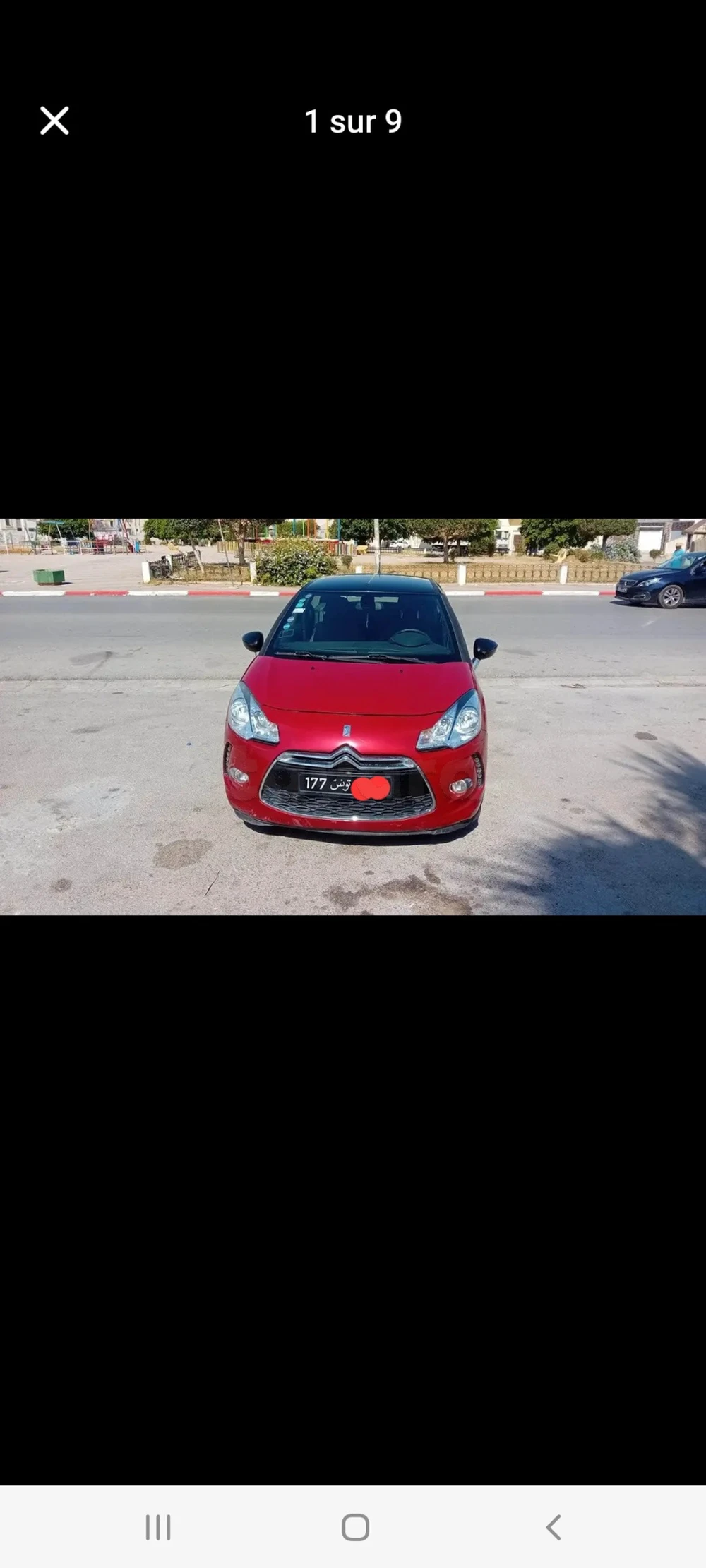 Carte voiture Citroen DS3