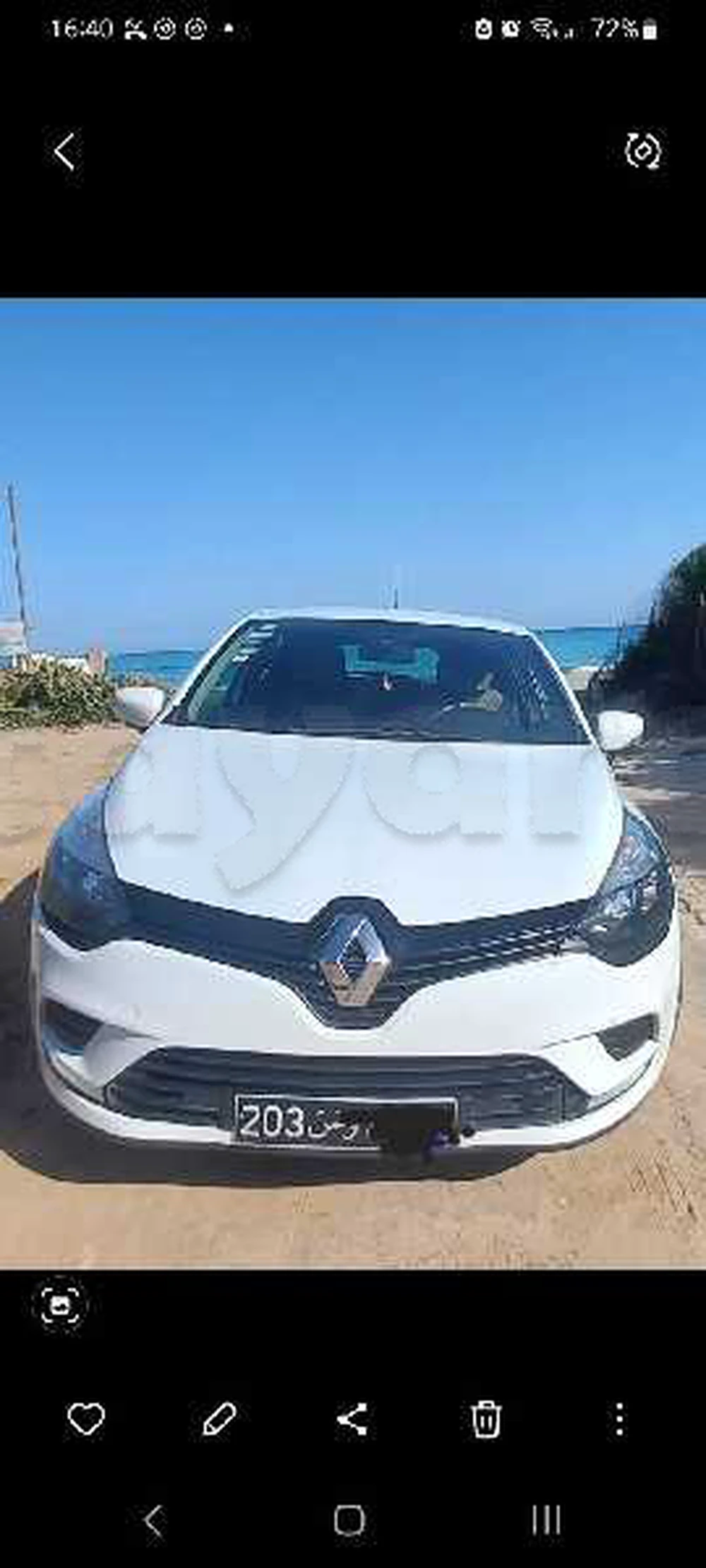 Carte voiture Renault Clio