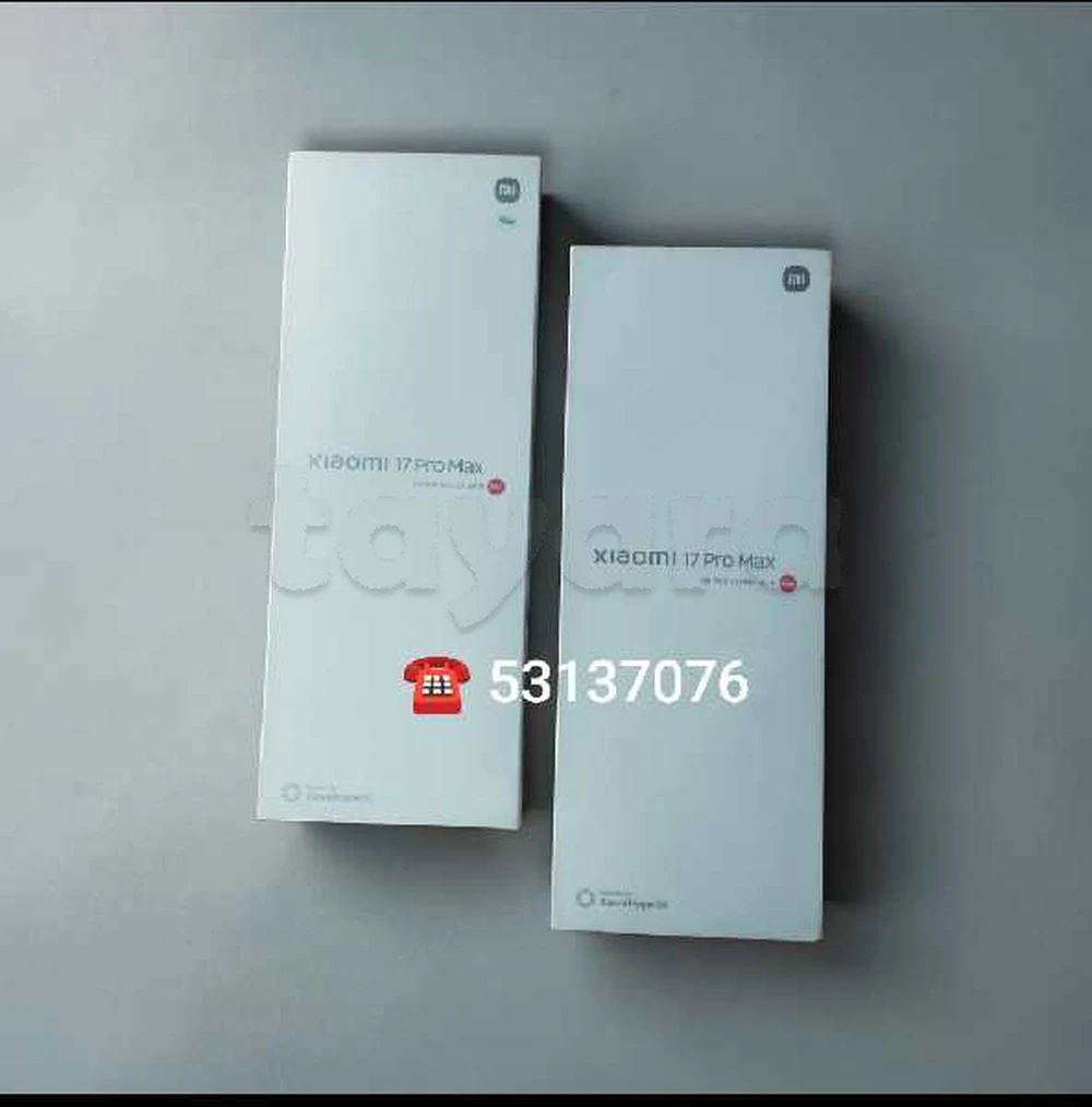 xiaomi 17 PRO Max 16/512 Cacheté Neuf paquet fermé # validé ✔️
➖ PRIX FIIIX =3200 dt
 ⏩Couleur : vert /Purple /Blanc 
 ➡️Vente en ligne ☎️53137076 dispo Tunis centre ville/Ariana
 🔴Echange : Non
🚚Livraison sur tout la Tunisie 🚚🇹🇳