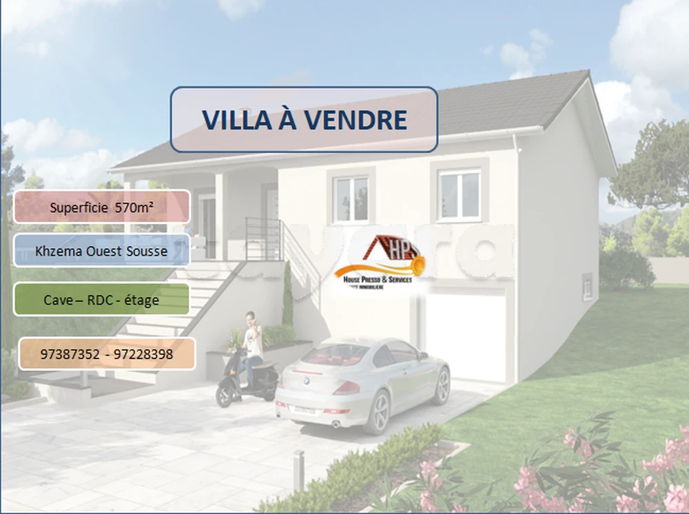 Villa 570 m² Khzema