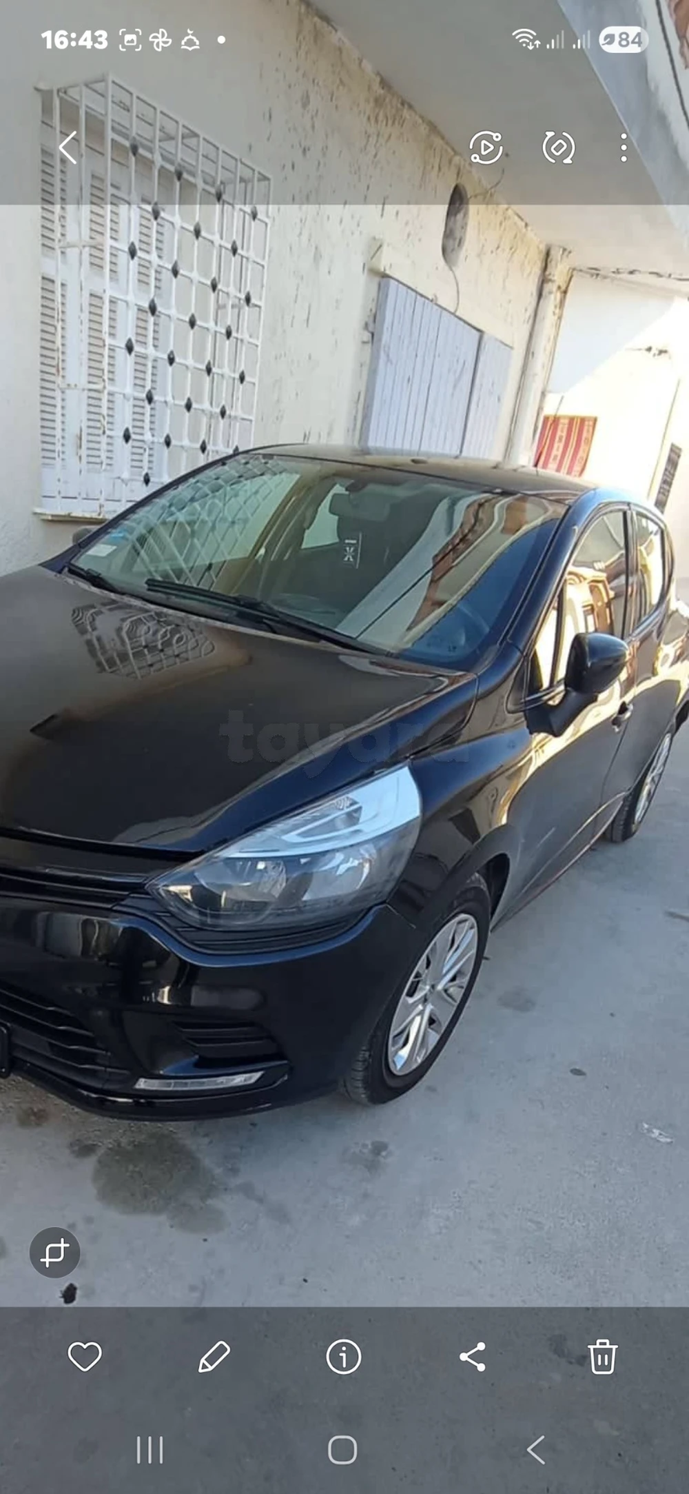 Carte voiture Renault Clio