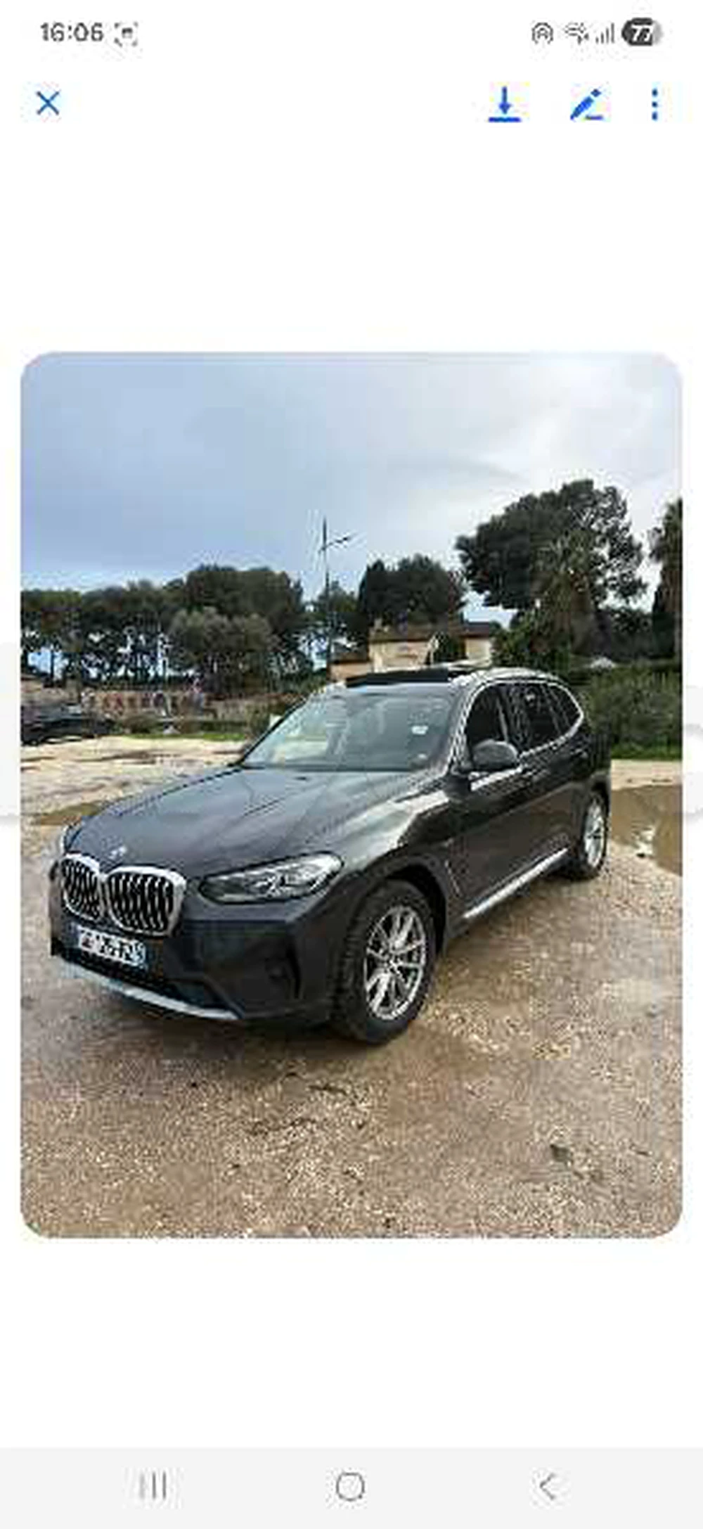 Carte voiture BMW X3