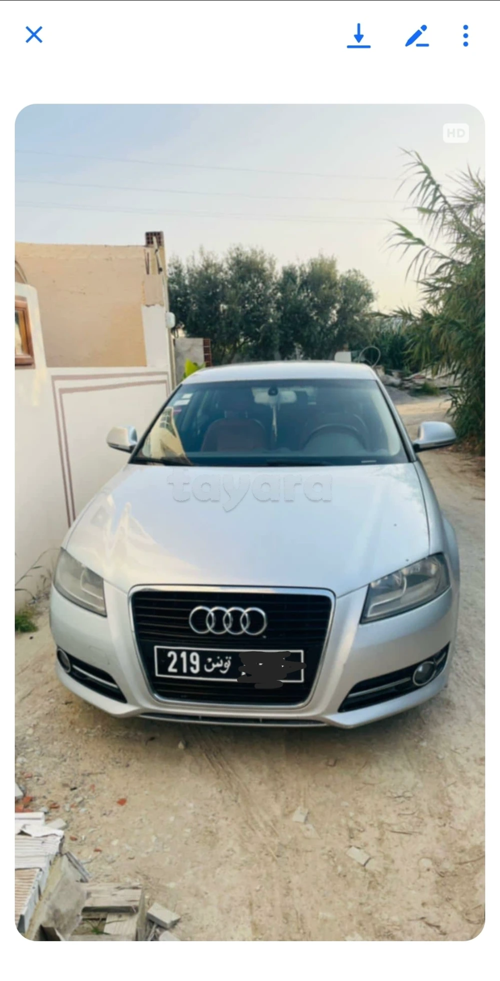 Carte voiture Audi A3