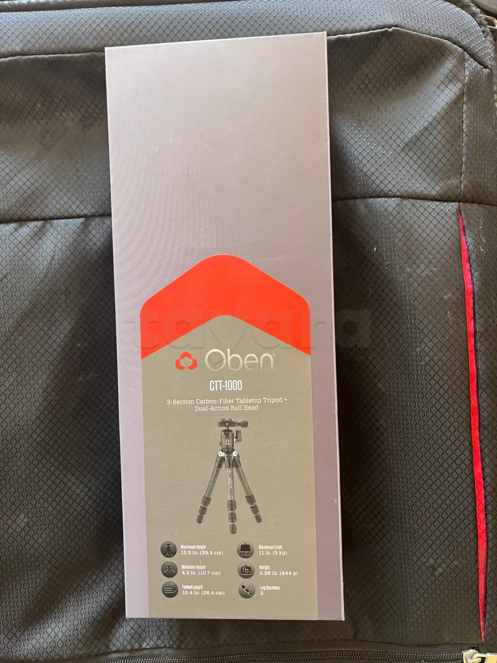 Trépied en fibre de carbone Oben CTT-1000 (Neuf dans sa boîte)