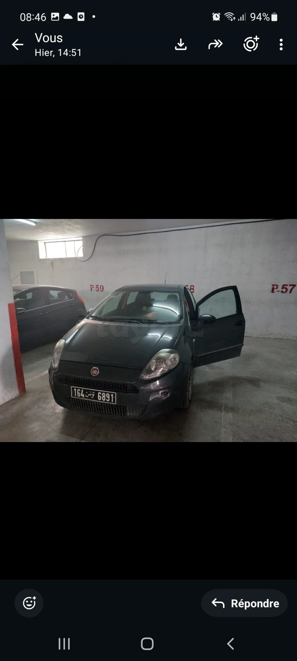 Carte voiture Fiat Punto