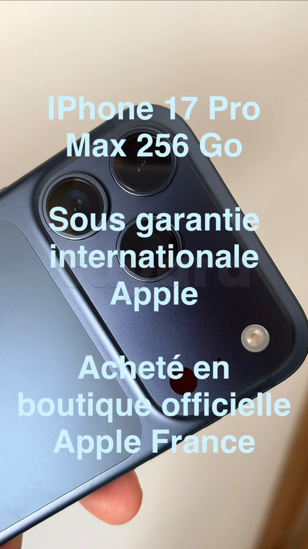 A vendre IPhone 17 Pro Max 256 Go