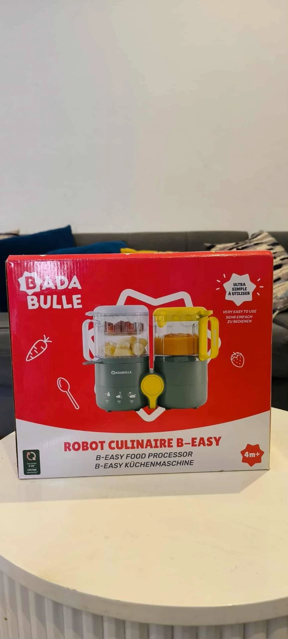 Badabulle B-Easy Robot Culinaire bébé CUIT VAPEUR, MIXEUR - B-EASY