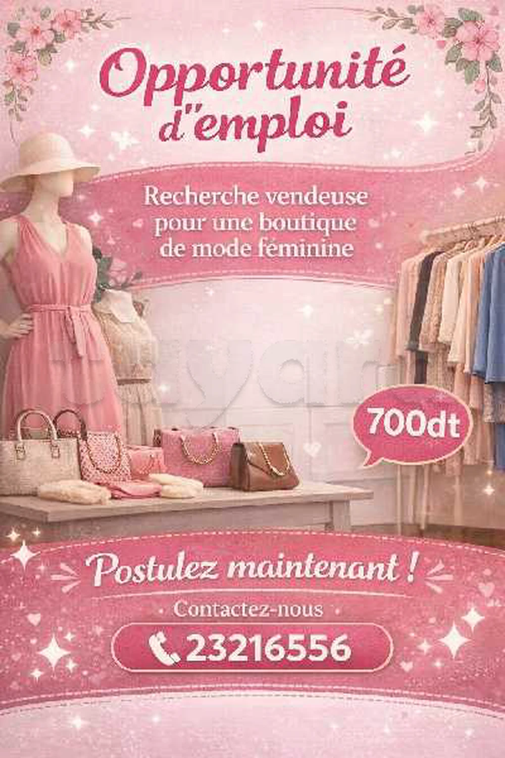 offre d'emploi vendeuse
