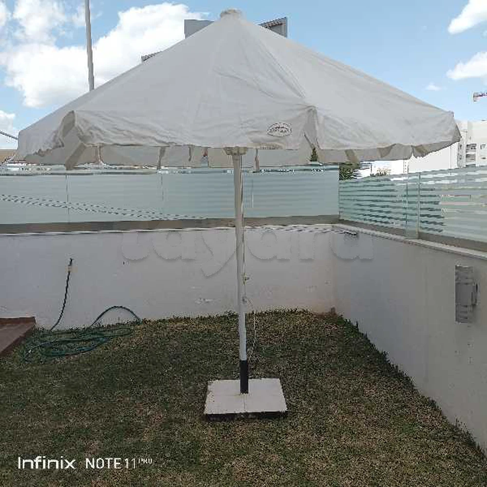 ‎Parasol jardin blanc