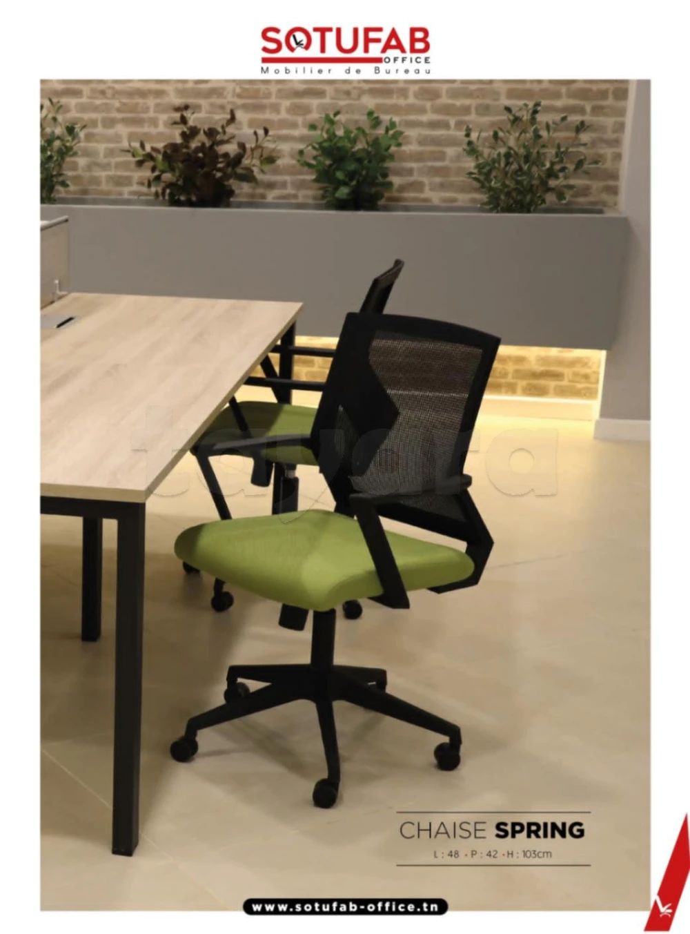 Chaise bureau très propre presque neuf