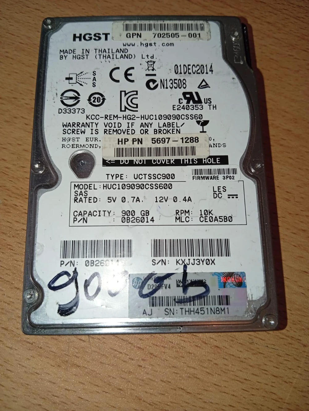 Disque Dur Professionnel 900 Go SAS 2.5" SFF