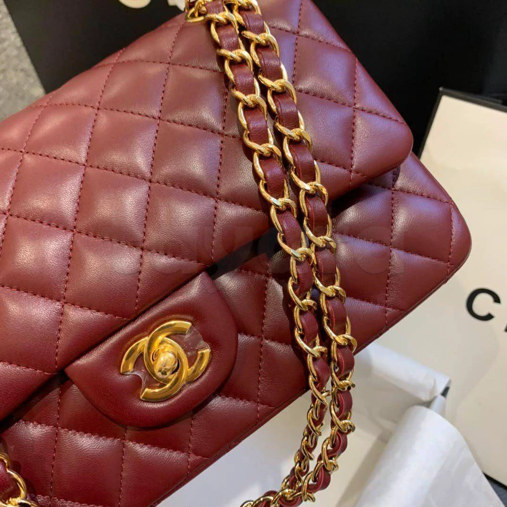 Sac Chanel Flap Bag Bordeaux