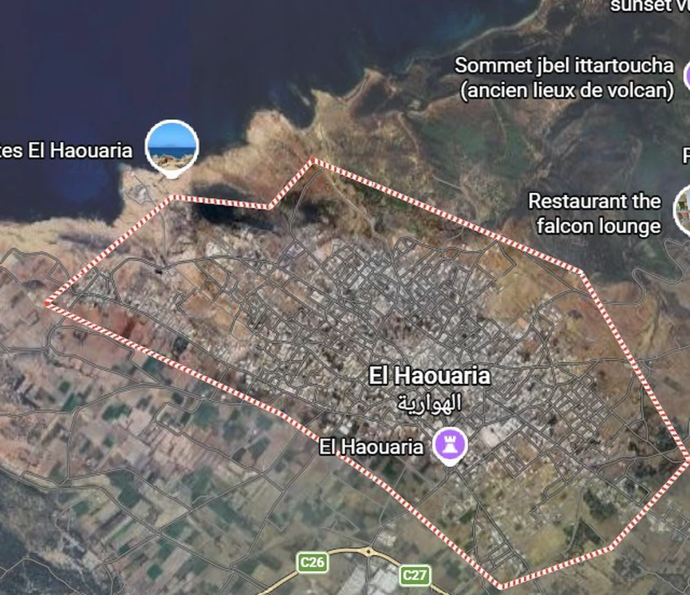 terrain de 360 mètre carré à EL HAOURIA