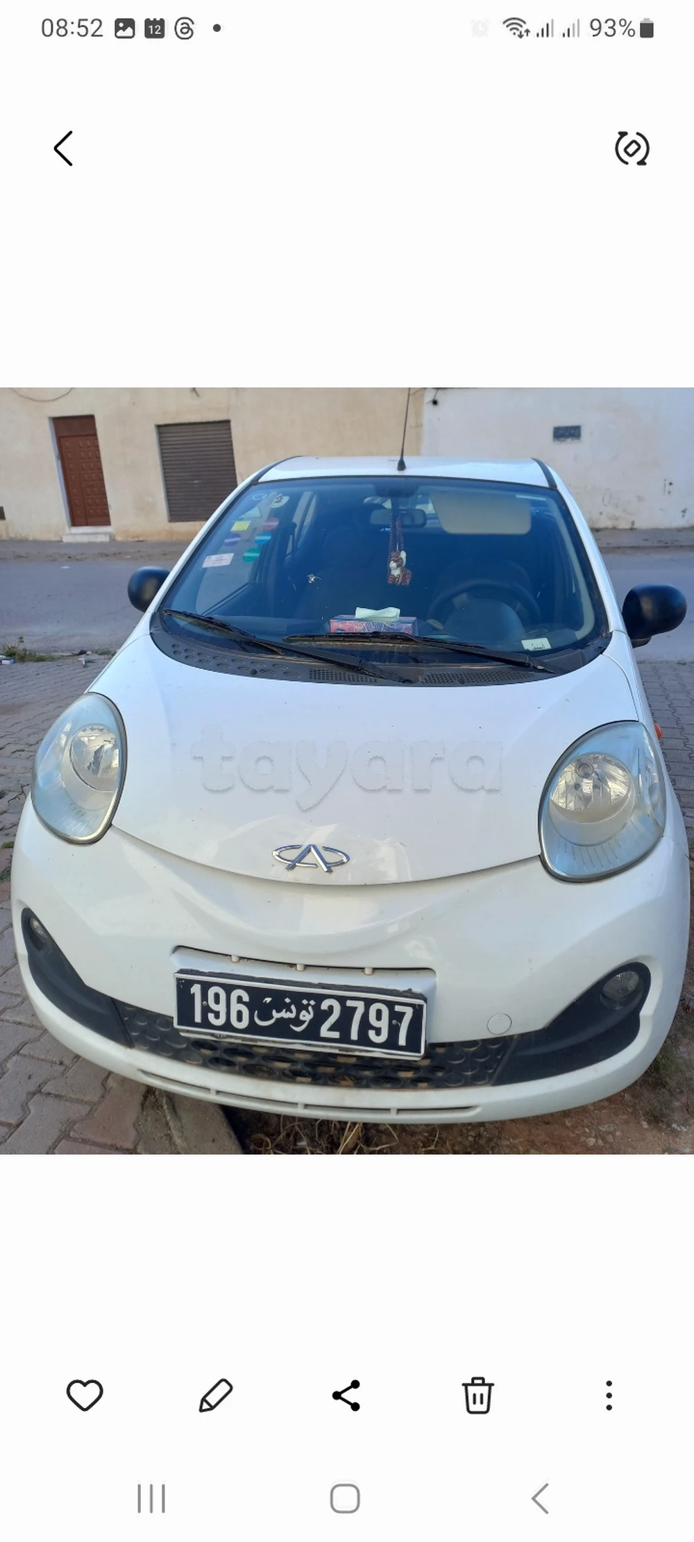 Carte voiture Chery QQ