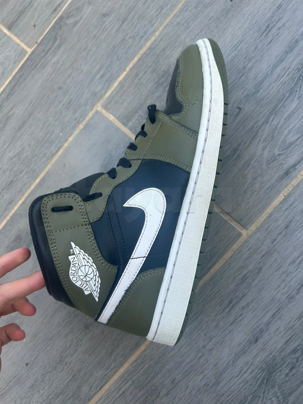Jordan 1 vert et noir