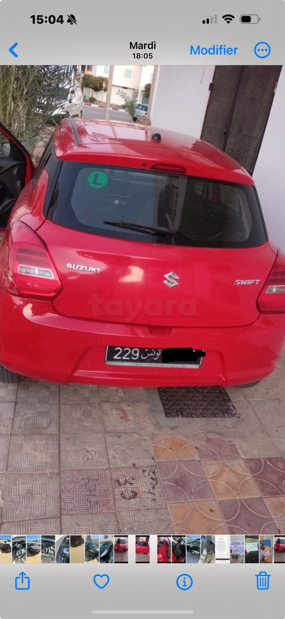 Carte voiture Suzuki Swift